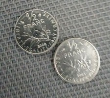Lot de  3 pièces 1/2 fr