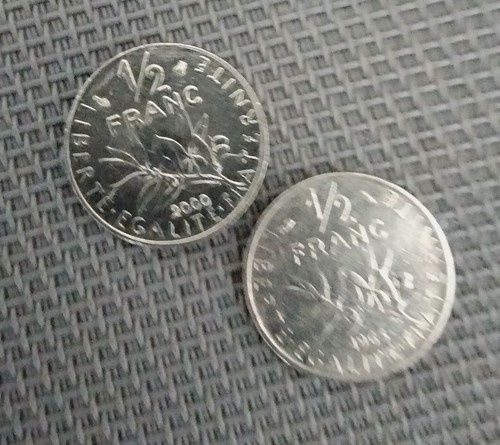 Lot pièces 1 2 - , 1/2