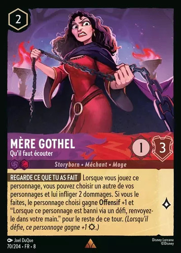 Carte disney lorcana chapitre - carte,