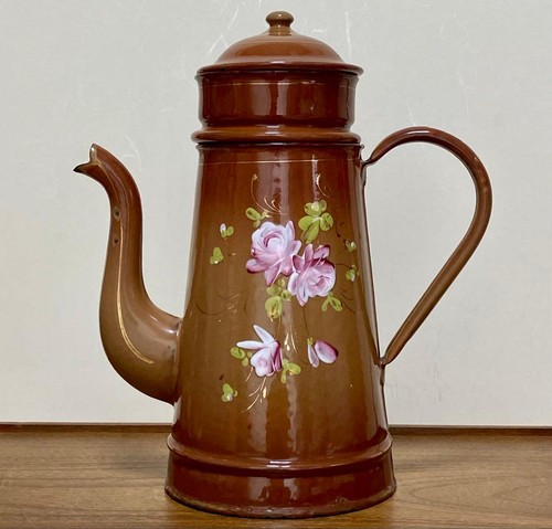 French antique enamel coffee - antique,