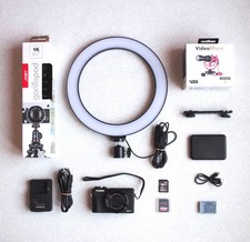 Kit Vlog Appareil photographique numérique 20,1 Mpx Canon PowerShot G7X mark III