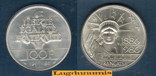 Fdc 1986 100 francs - francs, liberté