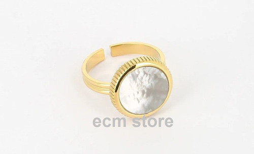Zag bague pearly - pearly, nacre