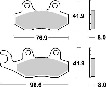 Plaquettes frein nitro - plaquettes,