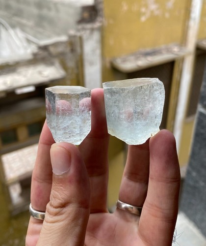 Natural aquamarine crystal - natural,