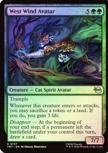 Foil west wind avatar - wind, mtg