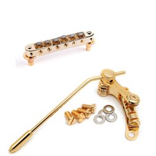 Tremolo Duesenberg LES TREM II Gold + Chevalet à rouleau TonePro