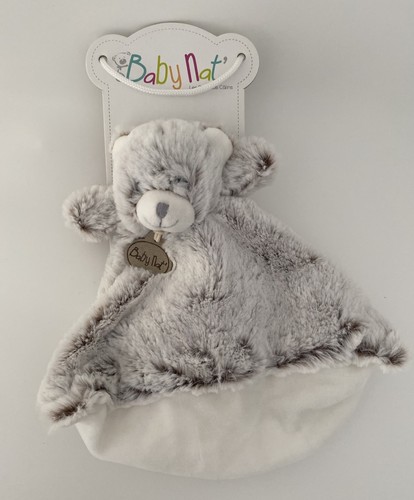 Doudou plat mouchoir ours - mouchoir,