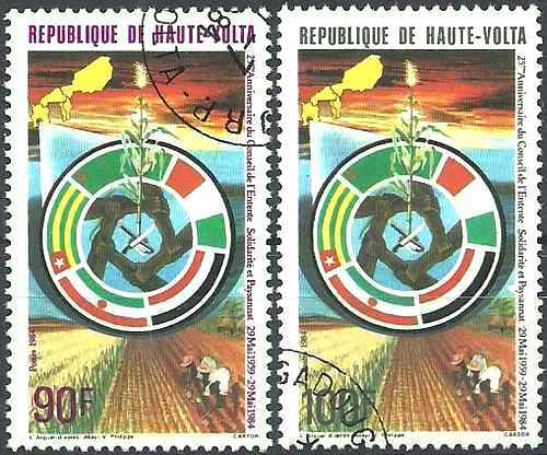 Timbres haute volta 622 o - timbres,