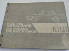 Catalogue de Pièces PR 705 RENAULT FLORIDE caravelle R 11131