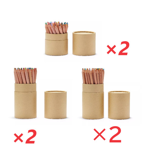 Muji paper tube crayon moma - tube,