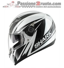 Casque Intégral Moto SHARK S700 Line Up Blanc Noir Taille XS