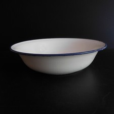 Cuvette bassine métal émail toilette cuisine design vintage XX Art Déco PN N4408