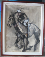Dessin JACQUES MASSOL 1918 - 2009 JOCKEY COURSES DE CHEVAUX - Tiercé - TABLEAU