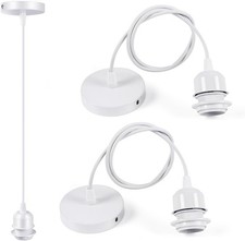 1 câble d'éclairage pour suspension, douille d'ampoule 100 cm, douille E27, mont