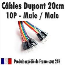 10x cables dupont 20cm - 10x,