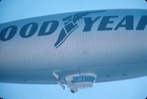 1976 goodyear blimp flying - 1976,