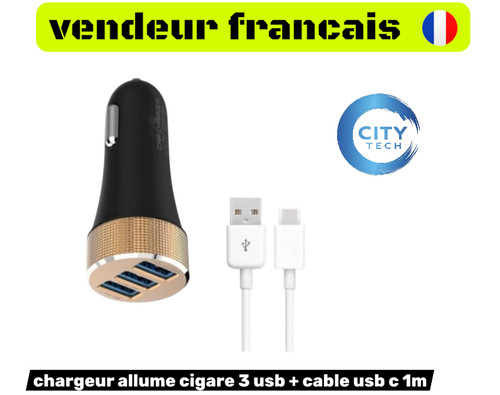Chargeur allume cigare usb - 3,
