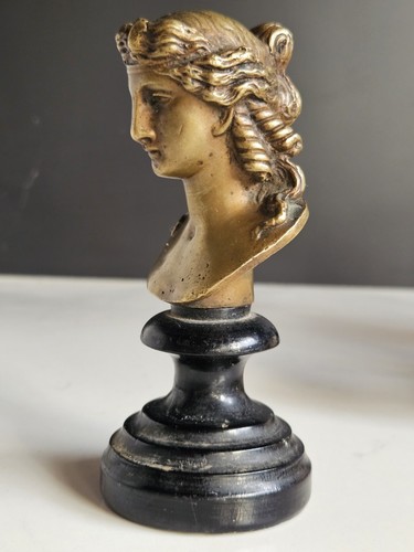 Bronze buste femme xix - buste, socle