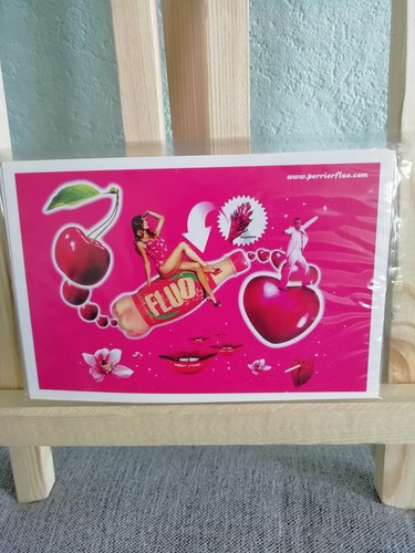 Perrier fluo 4 cartes - fluo",