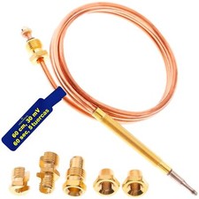 Thermocouple Universel pour Gaziniere Gaz Longueur 60 cm avec 5 Écrous Garant...