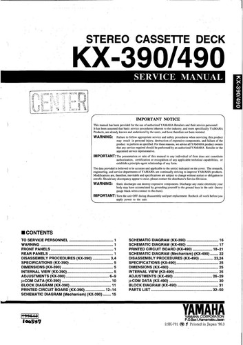 Service manuel instructions - service,