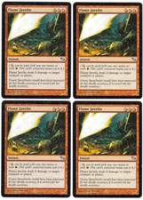 4x Javelot de flammes - Sombrelande - Flame Javelin - MTG Magic - VO Near Mint