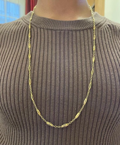 Collier jaune k - or,