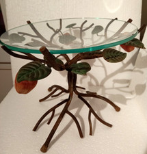 COUPELLE DECORATIVE pour fruits et autres, fer forgé, artisanal