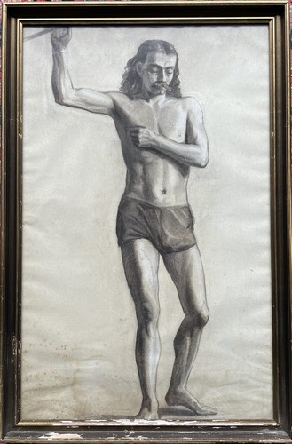 Antique dessin fusain - au,