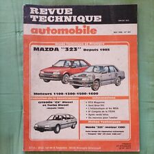 Revue Technique Mazda 323 1.1 1.3 1.5 1.6 1100 1300 1500 1600 essence rta