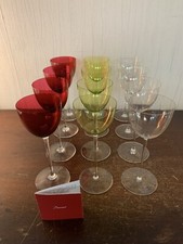 6 verres modèle Perfection 2 couleurs en cristal de Baccarat (prix à la pièce)