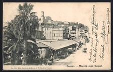 CPA Cannes, marché avec