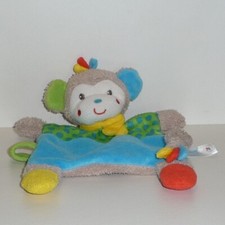 Doudou Singe Nicotoy - Bleu vert