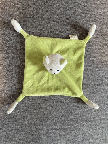 Doudou ourson blanc vert - doudou,