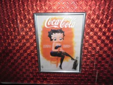 PHOTO SOUS CADRE - RETRO - PHOTO PUBLICITAIRE RETRO - "COCA COLA" - "BETTY BOOP"