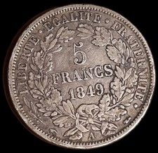 5 Francs 1849 A Ceres