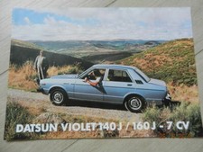 catalogue DATSUN VIOLET 140 J / 160 J - 7 cv