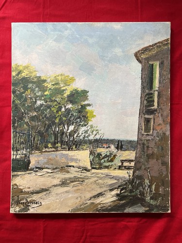 Oil canvas signed jean - oil,