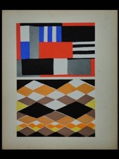 SONIA DELAUNAY, TISSUS - 1929 - POCHOIR