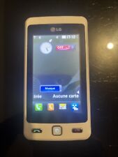 Ancien Smartphone LG KP501 Blanc Débloqué Et Fonctionnel