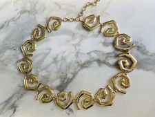 Ceinture chaîne oversize vintage 1990s