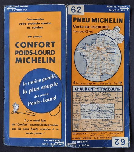 Carte michelin chaumont - carte,