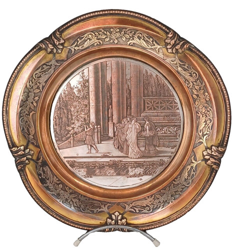 Assiette figurative métal - assiette,