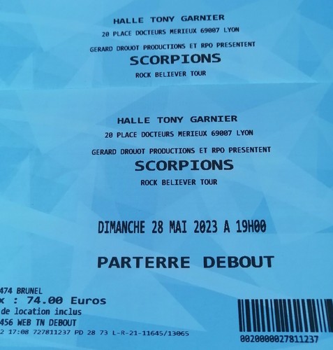 Billets pour concert - billets,