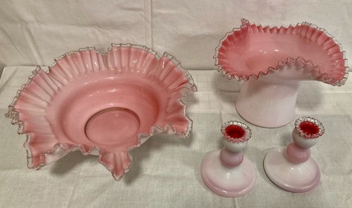 Lot pcs fenton peach blow - fenton,