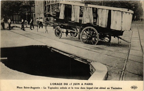 Cpa orage juin - l'orage, 15