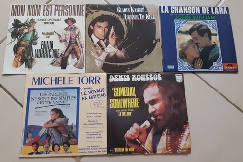 Lot disques vinyles 45 - lot,