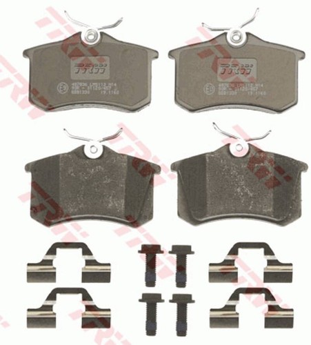 Jeu plaquettes frein - de,