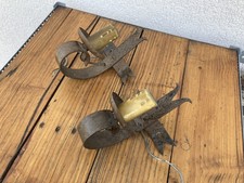 Anciennes appliques en fer forgé 